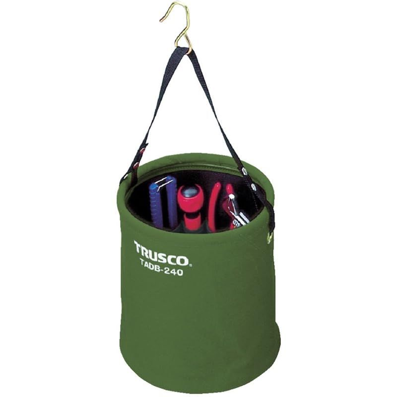 TRUSCO トラスコ アタッチメント付電工バケツΦ270X300 OD色 TADB-270-OD 0
