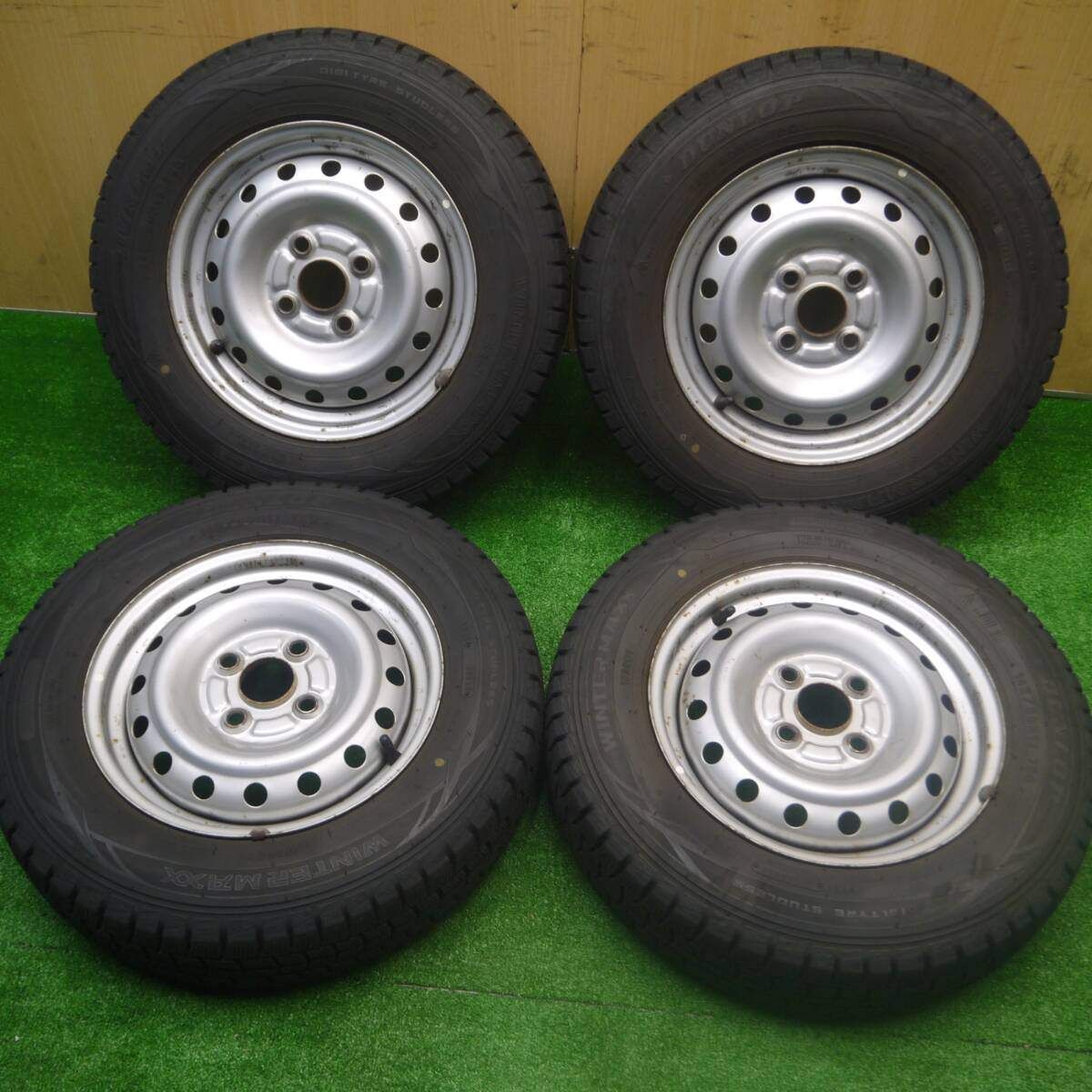 4本価格 スタッドレス 145|80R13 ダンロップ ウインターマックス WM01 スチール 13インチ PCD100|4H 4082101Hス