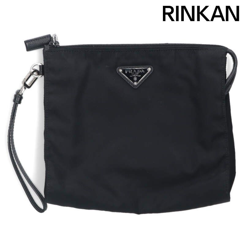 プラダ 2NE789 三角ロゴプレートリナイロンクラッチバッグ メンズ