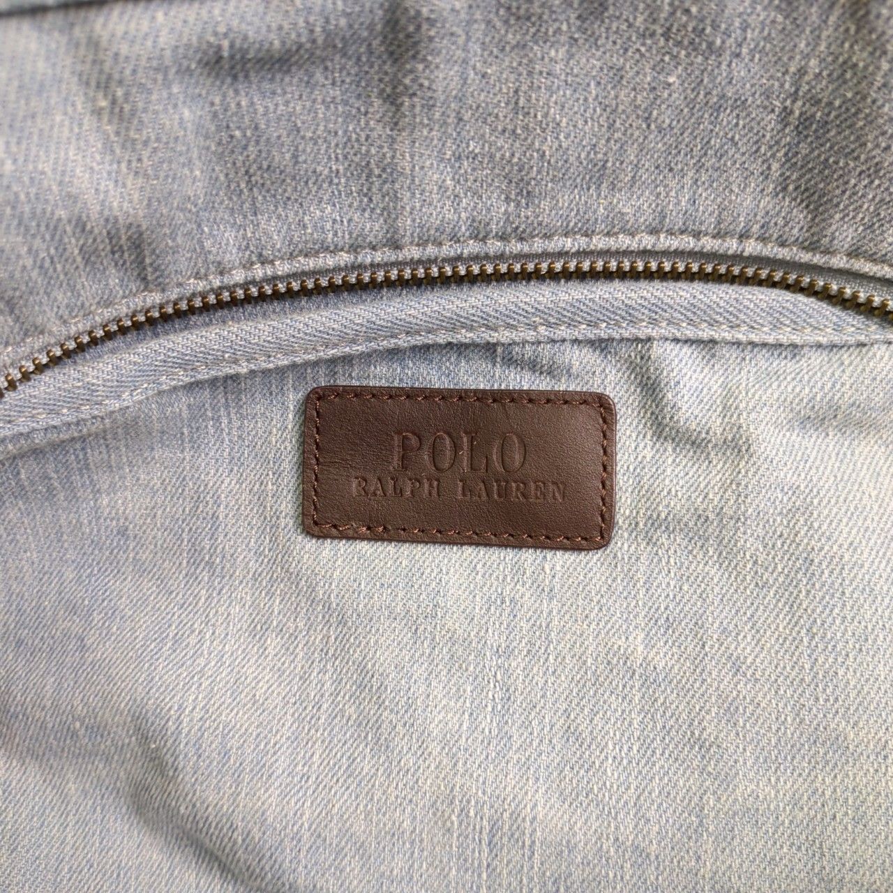 POLO ポロラルフローレン ポロベア トート デニム ヴィンテージ加工 Polo ベア ミディアム デニム トート （トートバッグ）｜POLO