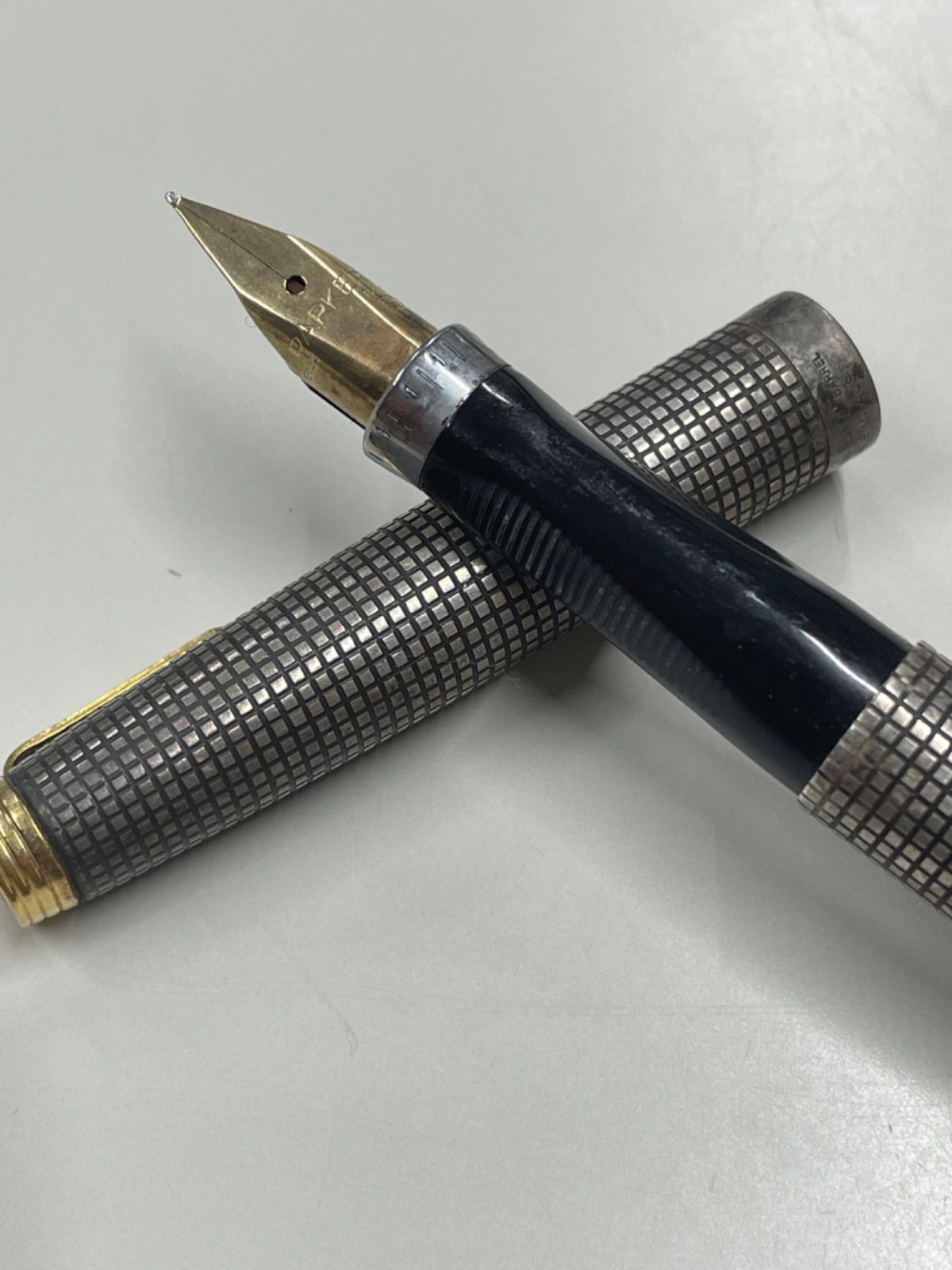 PARKER パーカー 万年筆 ペン先14k スターリングシルバー おまけ付き