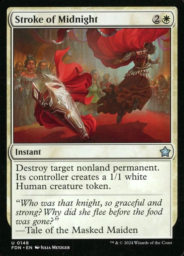 中古】マジックザギャザリング 0148[U]：【FDN】Stroke of Midnight
