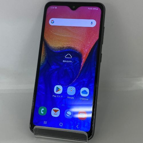 【訳あり品】au Galaxy A20 SCV46 SIMロック解除済 ブラック【保証なし】