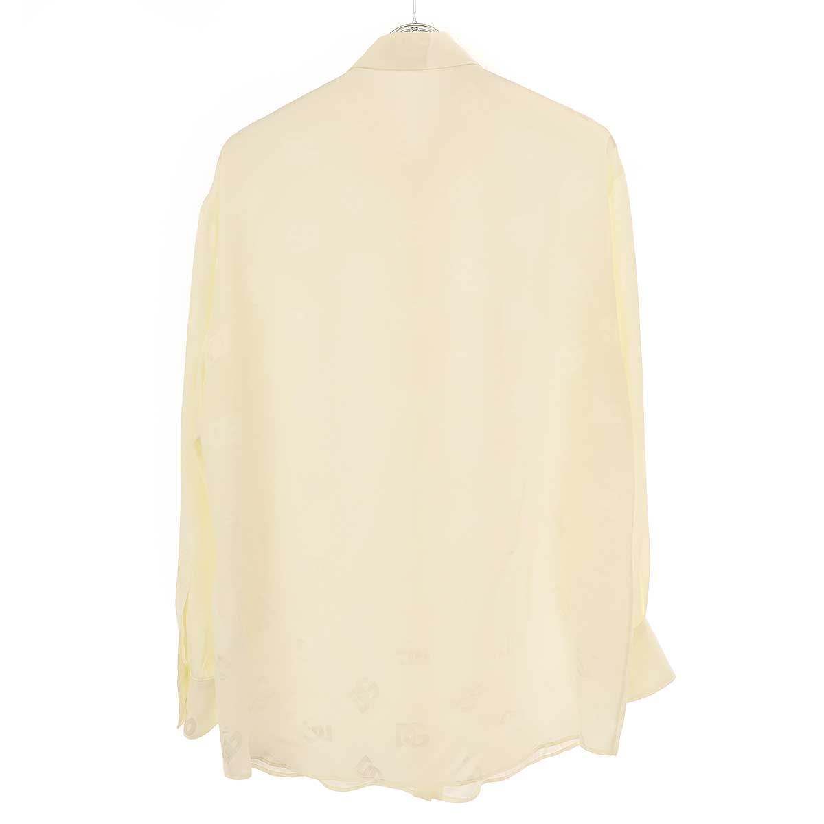 DOLCE&GABBANA ドルチェ＆ガッバーナ 23SS DG シルクブラウス シャツ 