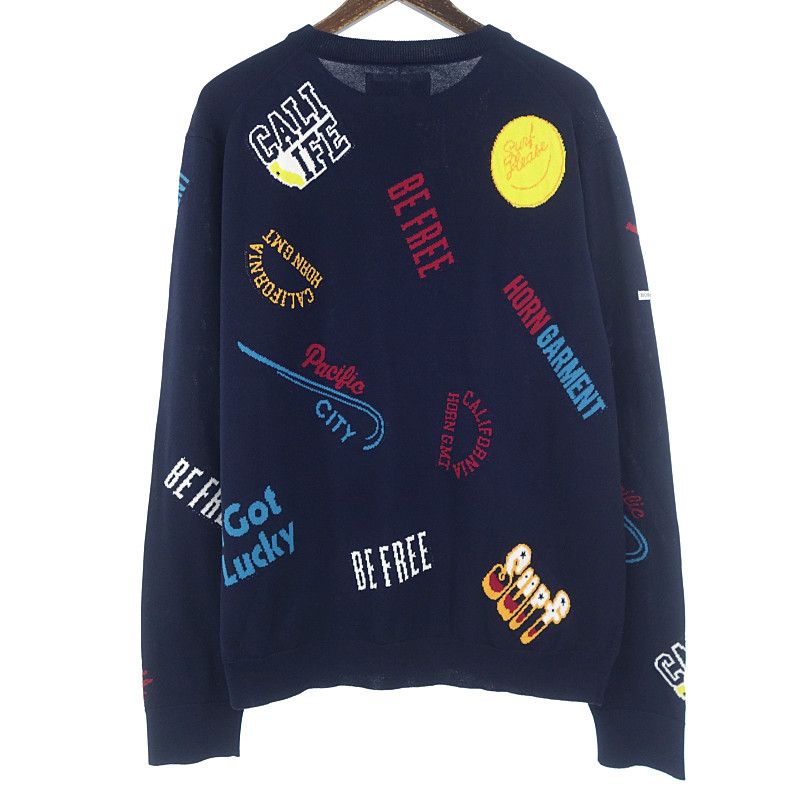 HORN GARMENT ホーンガーメント　スポーツセーター ネイビー ホーンガーメント/HORN GARMENT GOLF ゴルフ コットン