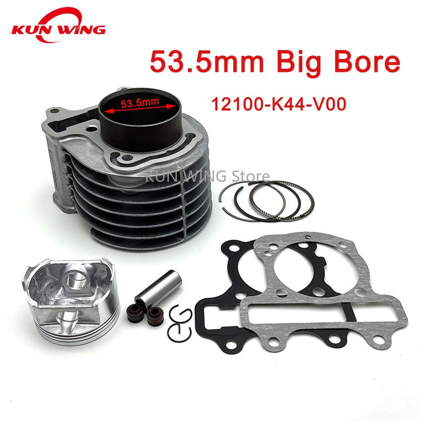 ホンダ ビート FI V1 V2 VARIO VISION 110 SCR ZOOMER X SCOOPY-I MOOVE 110CC 12100-K44-V00 53.5MM 大口径レーシングシリンダーキット