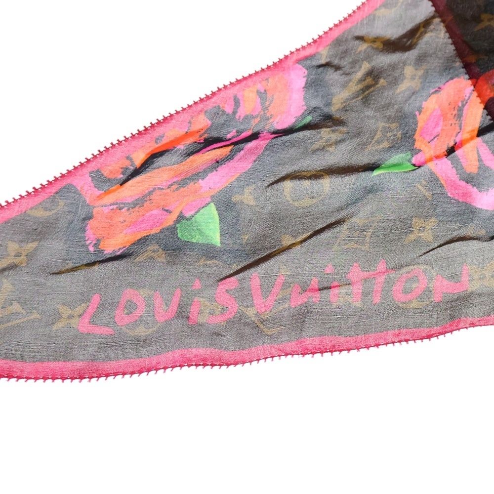 LOUIS VUITTON (ルイヴィトン) スカーフ モノグラムローズ