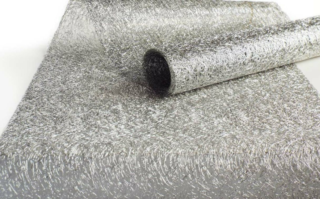 chilewich テーブルランナー メタリックレース シルバー