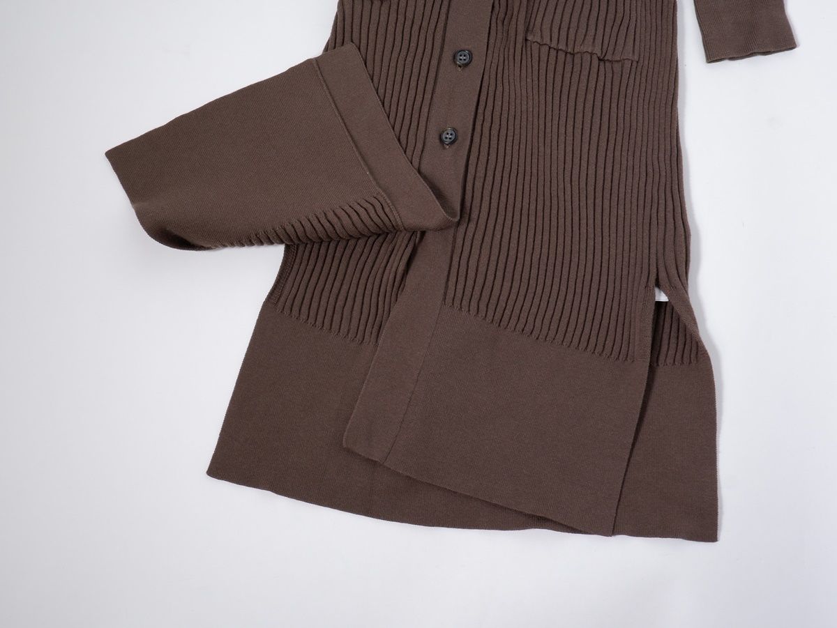 L&#39;Appartement DEUXIEME CLASSE - L&#39;Appartementアパルトモン RIB CARDIGAN コットンカシミアリブニットロングカーティガン【LKNA65086】 L'Appartementアパルトモン RIB CARDIGAN コットンカシミア