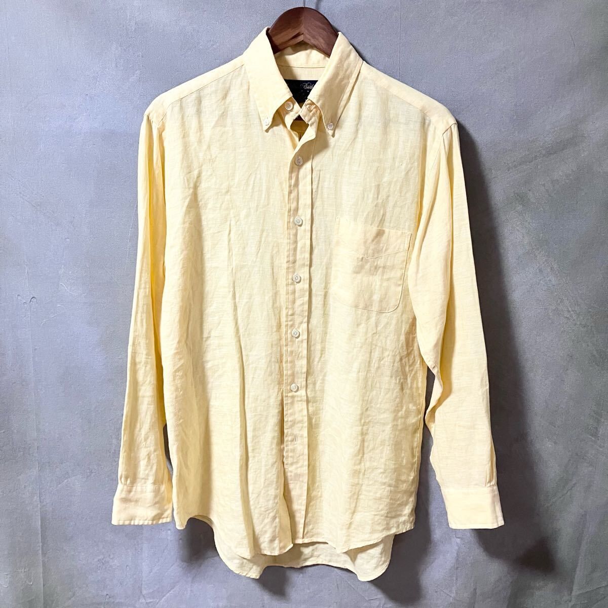 Brooks Brothers IRISH LINEN ボタンダウンリネンシャツ Amazon.com: Brooks Brothers Men's Regular Fit Irish Linen