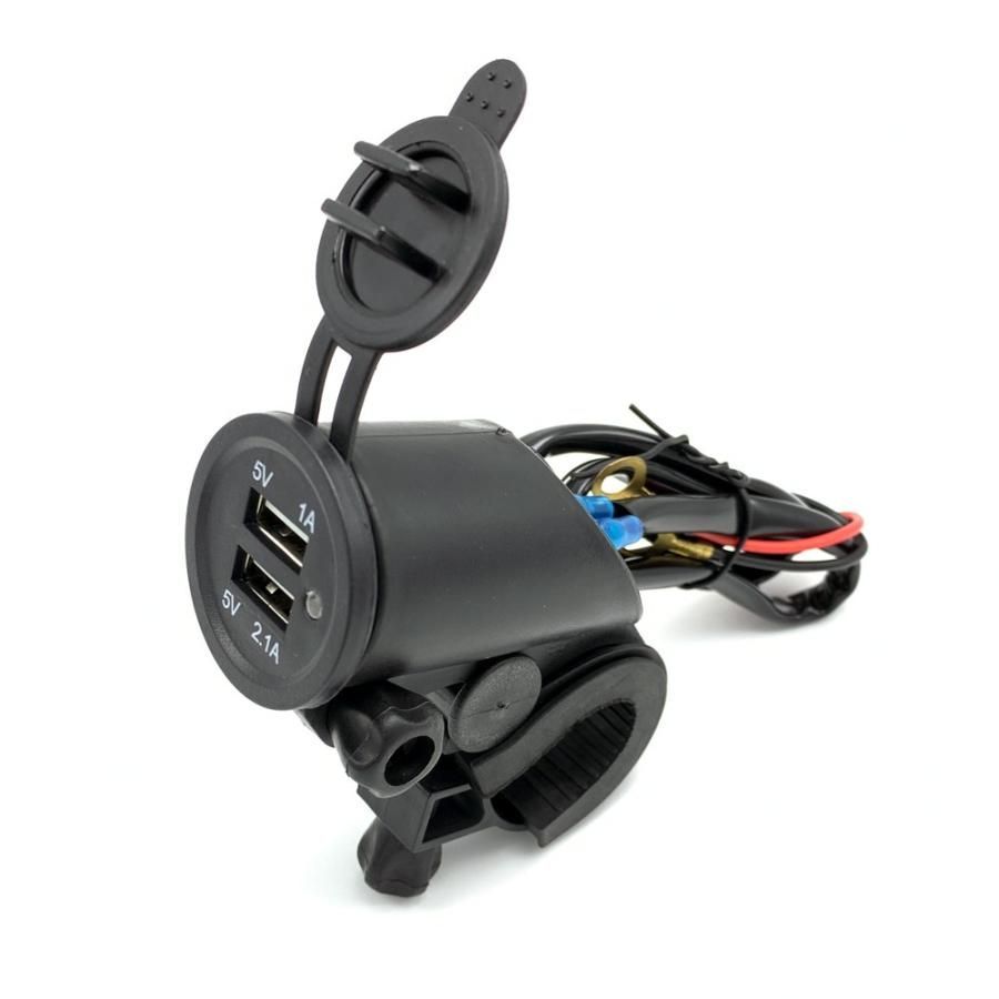 [S70-80] バイク USB電源 2WAY 12V バッテリー充電器 Kaedear 【 USB充電 と 12Vバッテリーへ充電 の2Way】 USB充電