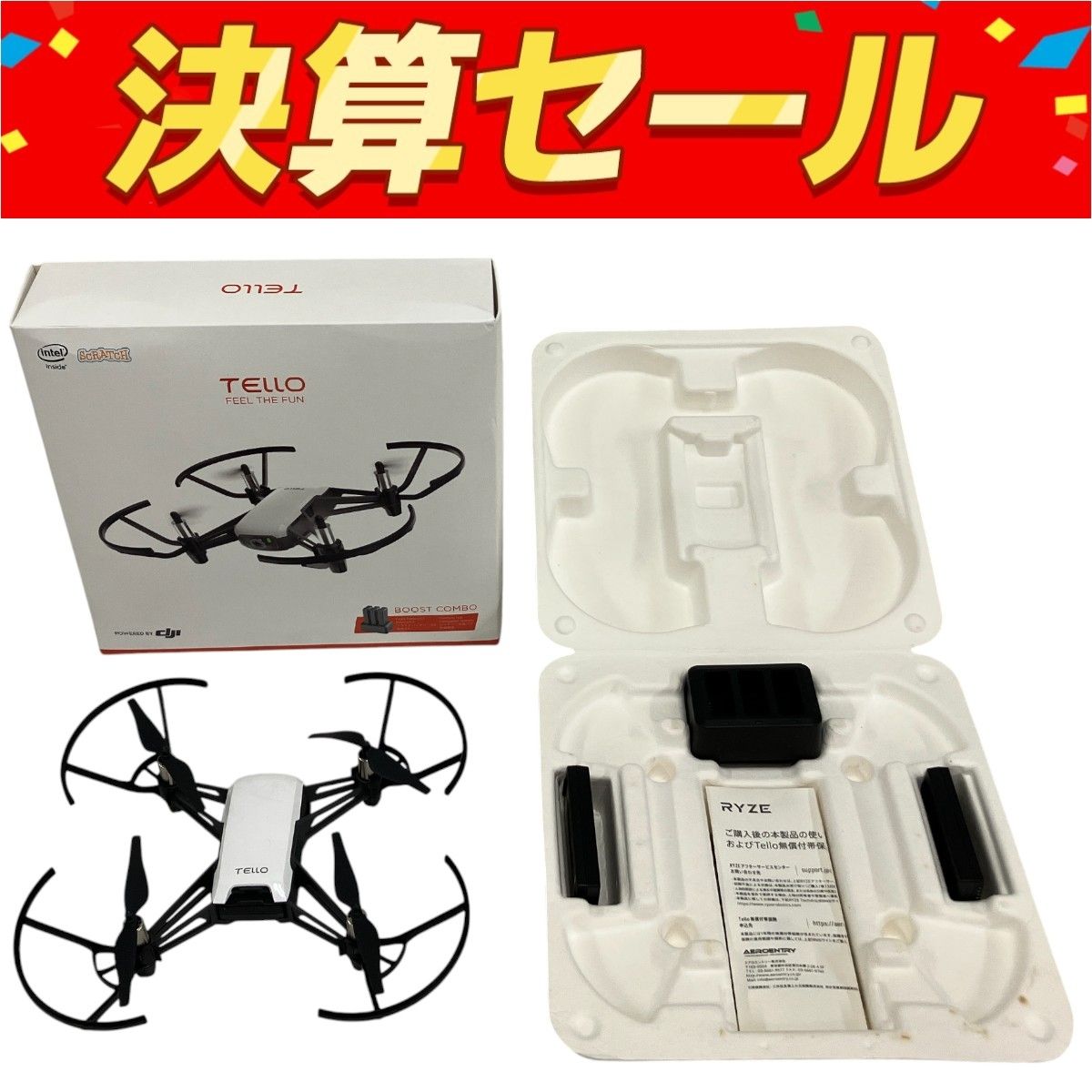 DJI TELLO FEEL THE FUN ドローン 空撮 T10097205