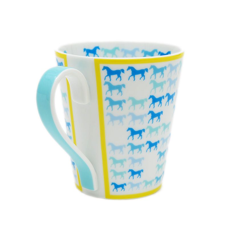 エルメス マグカップ カヴァルカラー ライトブルー 陶磁器 250ml