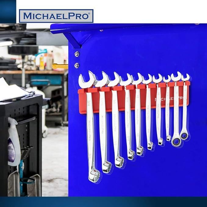 新品 MichaelPro MP014005 磁気レンチホルダー 10ピース 磁気レンチオーガナイザー レンチラック レンチを整理整頓