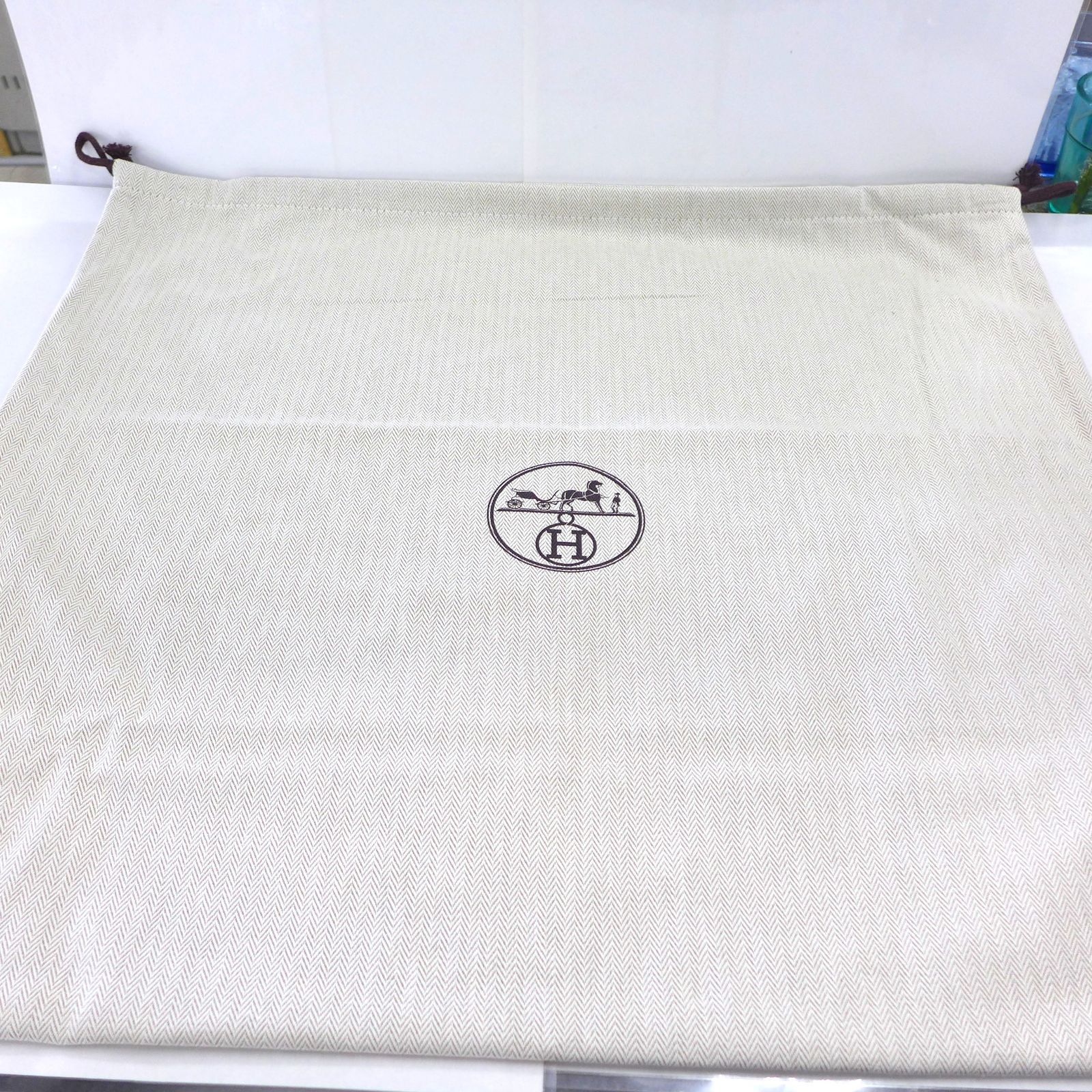 良品　HERMES 保存袋　巾着袋　バッグ用 HERMES エルメス 保存袋 ショップ袋 巾着袋 5枚セット - メルカリ