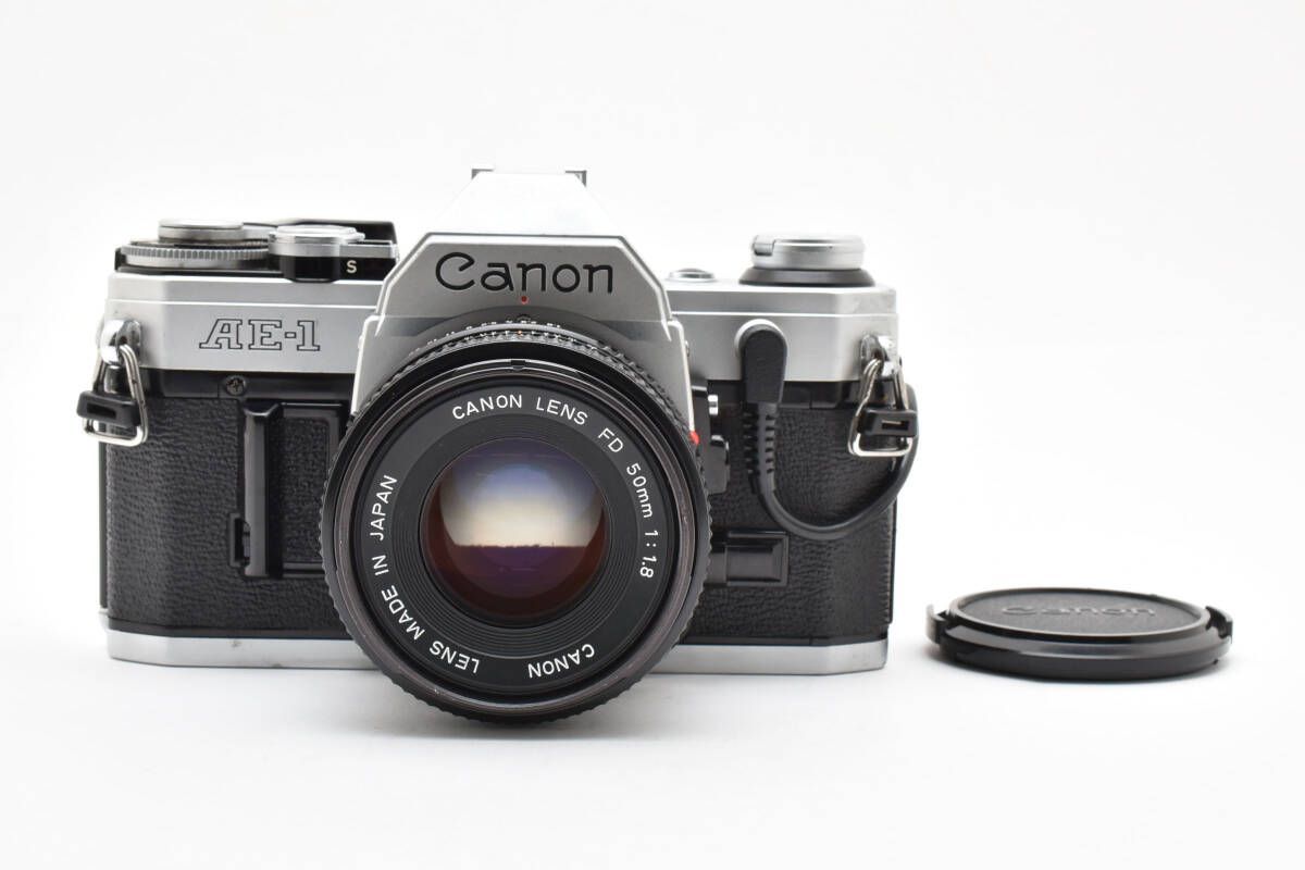 シャッター鳴きなし モルト交換済 キヤノン Canon AE-1 PROGRAM ＋ NEW FD 50mm F1.8 W1046 AW2414a