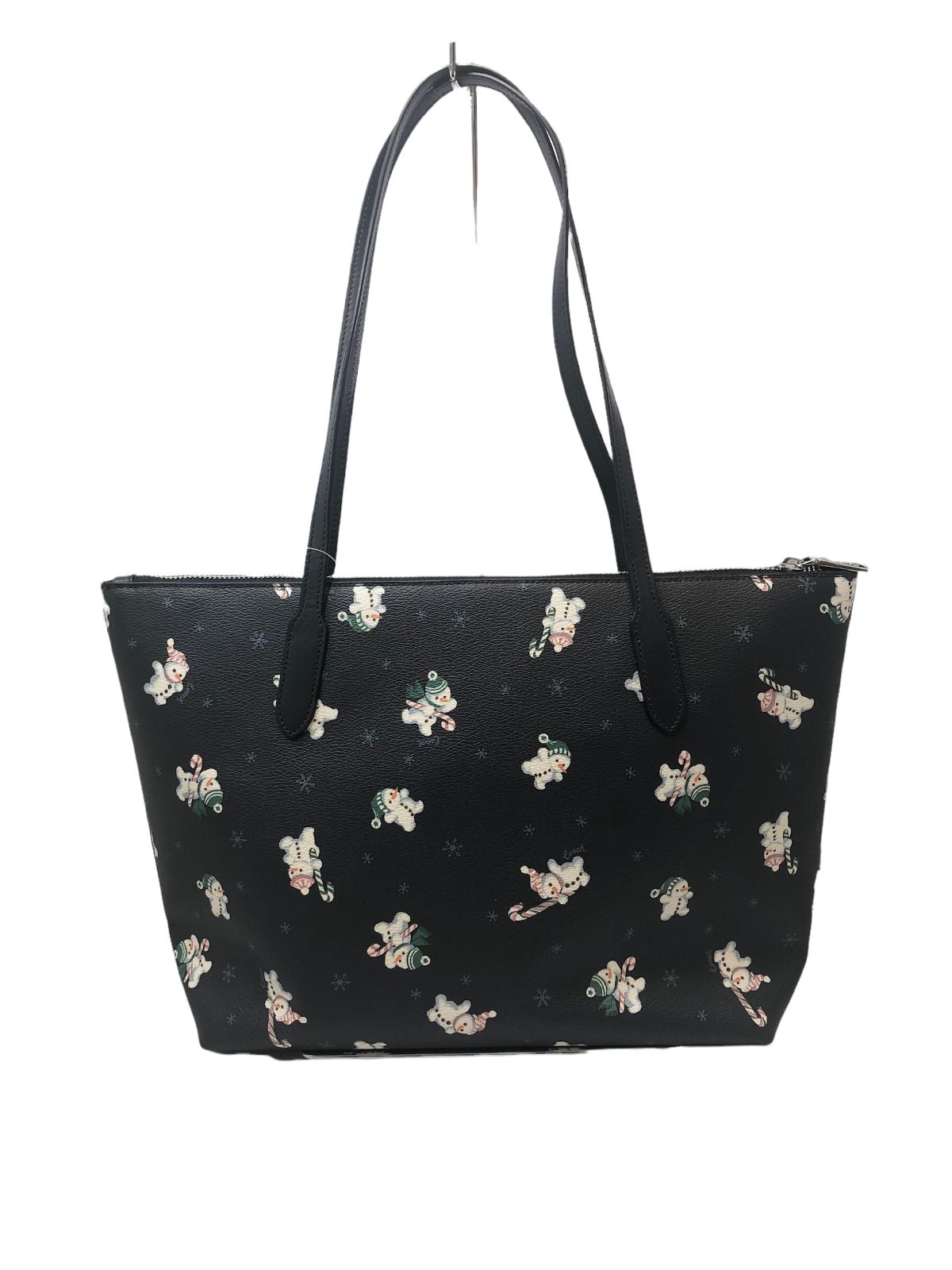 ✩新品✩COACH コーチ トートバッグ スノーマン レザー 濃紺 ネイビー 