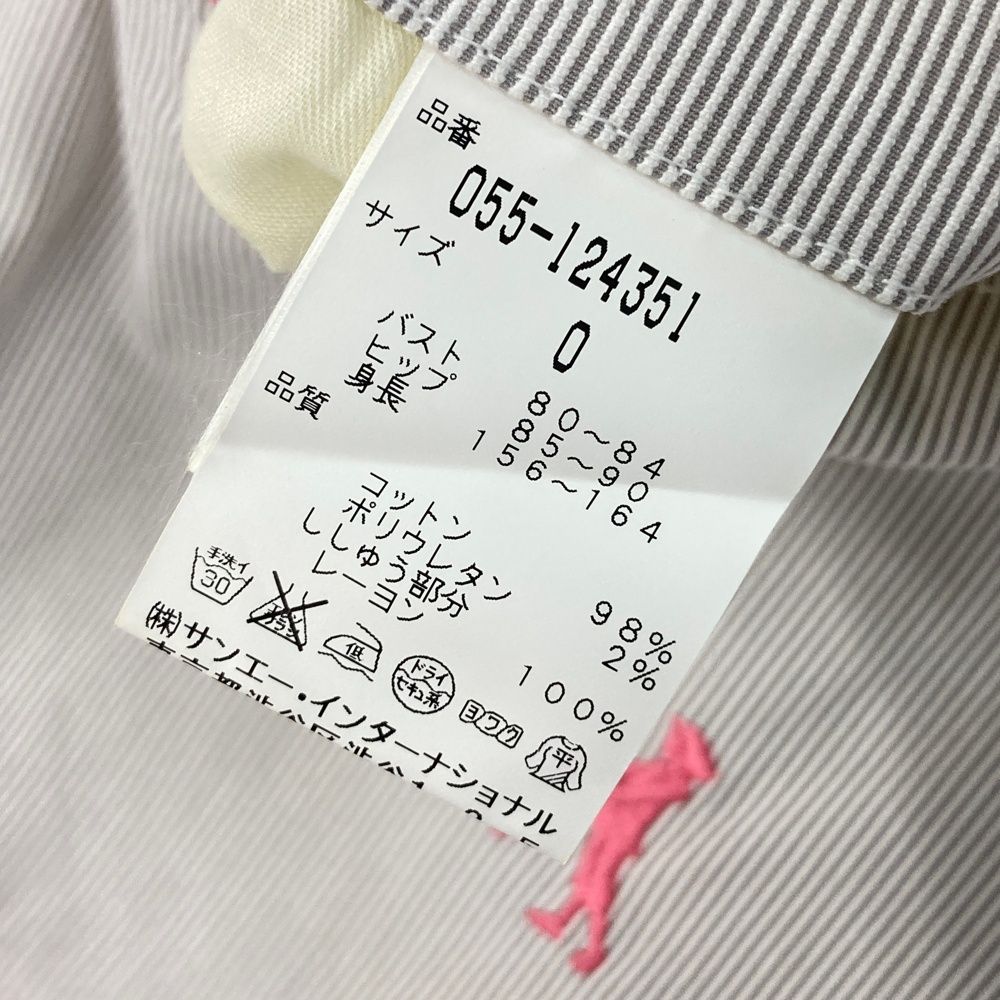 サイズ：0 PEARLY GATES パーリーゲイツ ノースリーブオールインワン