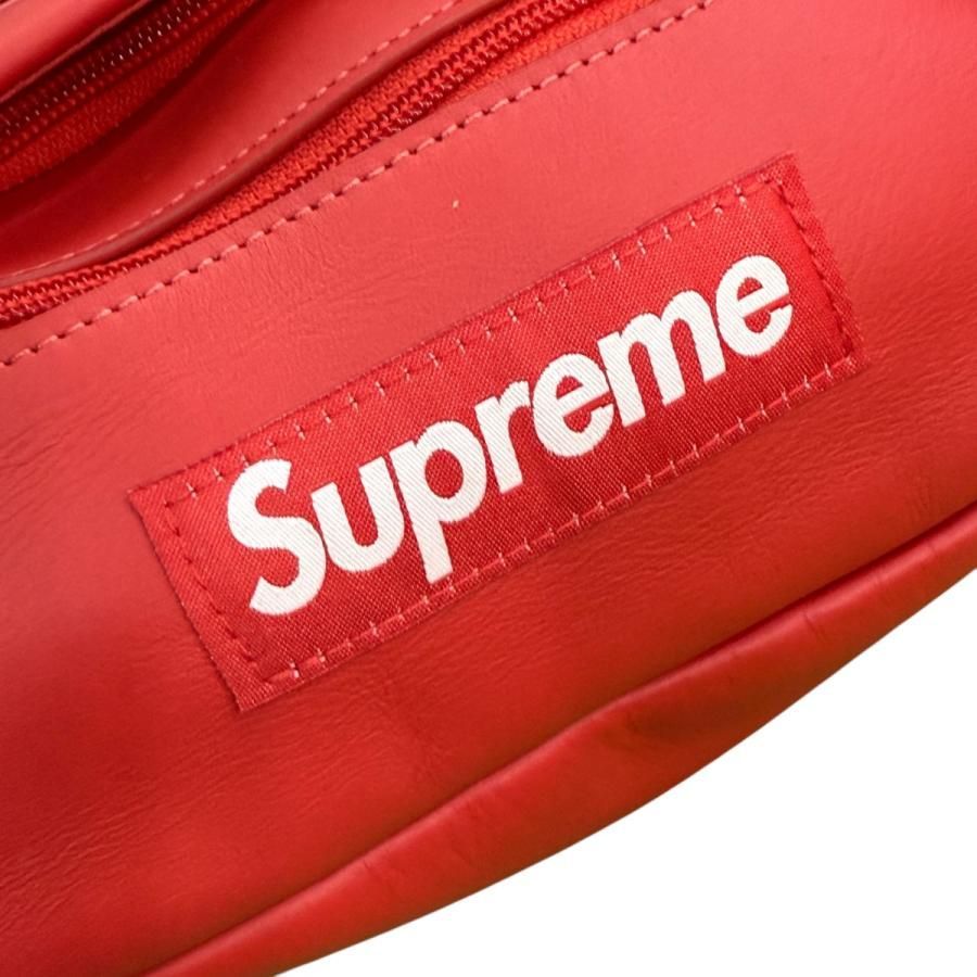 【✅随時値下げ中】Supreme シュプリーム ウエストバッグ 23AW 美品】シュプリーム Supreme 23AW Leather Waist Bag レザー