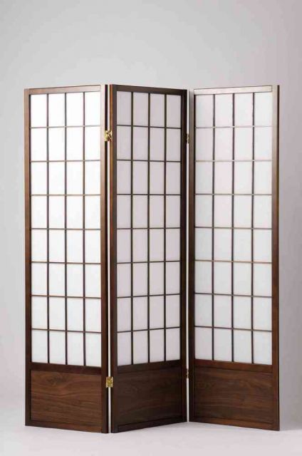 和風衝立 屏風 間仕切り 日よけ 茶色 軽量 仕切る 視界をさえぎる 人影 古風 座敷 隠す 来客 移動がラク 送料無料 高さ1500mm （※北海道、沖縄･離島は発送不可）