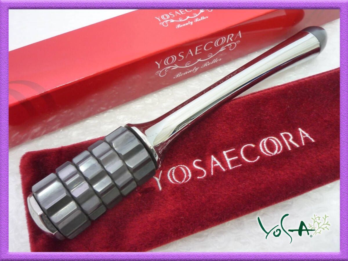 YOSA ヨサ エコーラ ECORA チタニウム マッサージローラー Yosa Ecora 美顔ローラー フェイスケア リフトアップ 小顔 かっさ 箱 袋 _Y