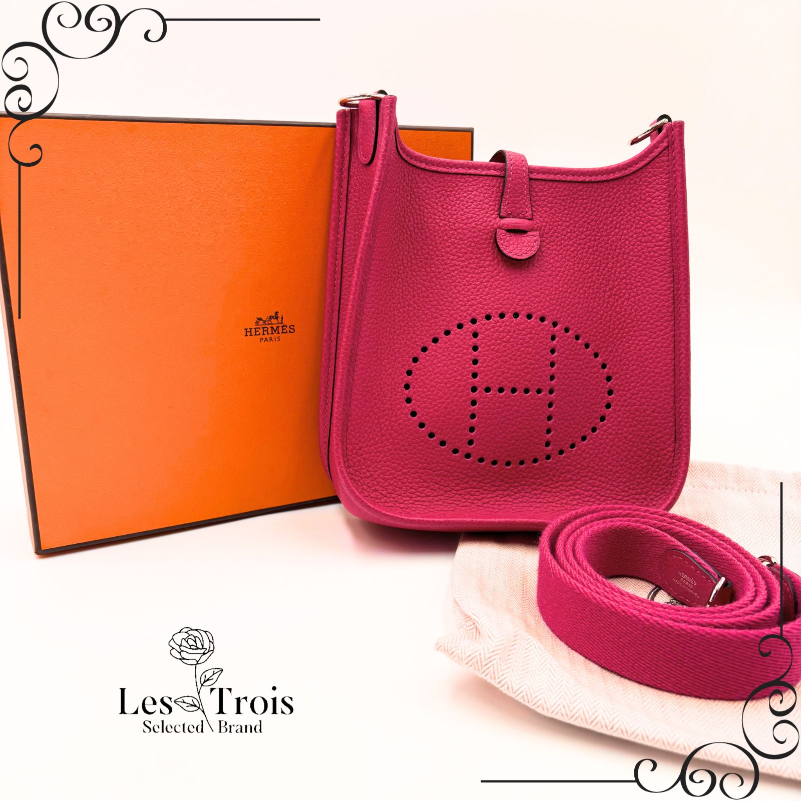 タイムセール！ HERMES エルメス エヴリン エブリン TPM Y刻印 ピンク