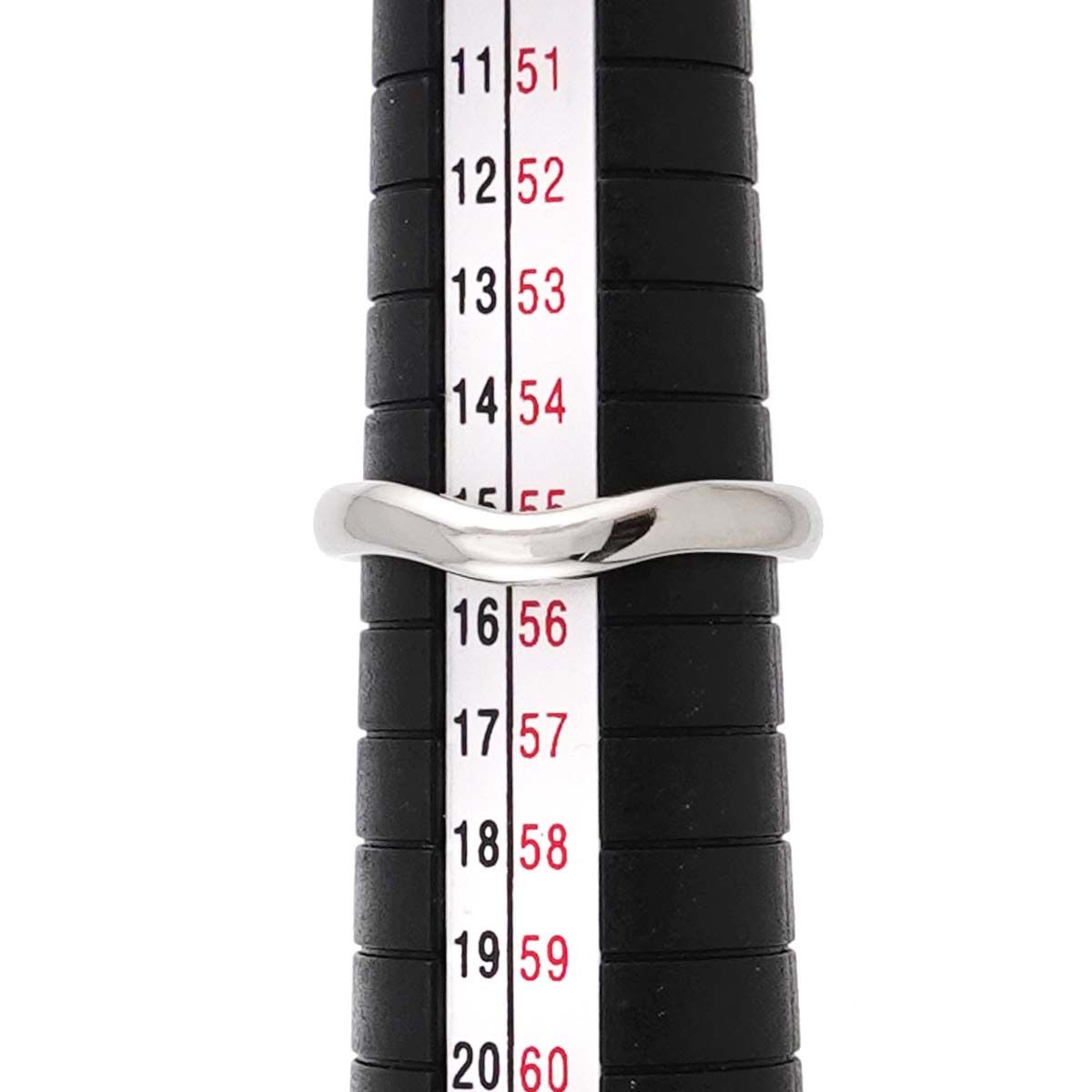 ティファニー TIFFANY&Co. ワイド カーブド バンド 15号 リング Pt  