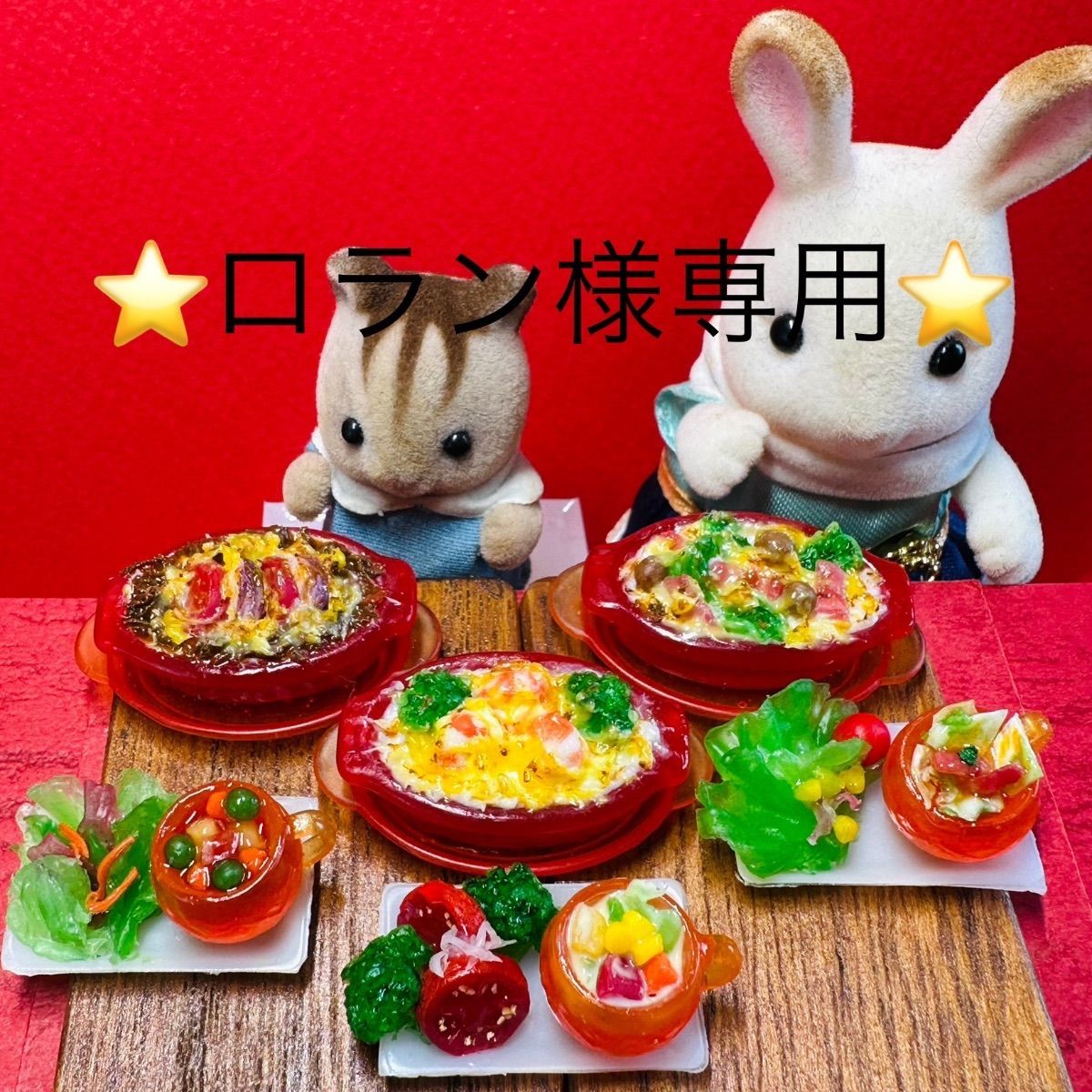 692 たこ焼き ソースとネギダコセット ⭐️ミニチュアフード ドール