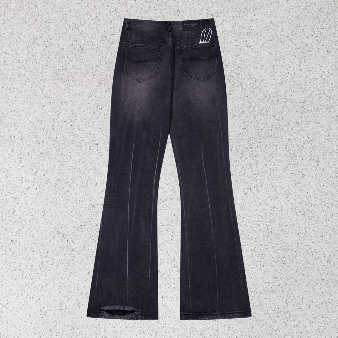 今日 Balenciaga SS24 水洗中腰 フ ジーンズ