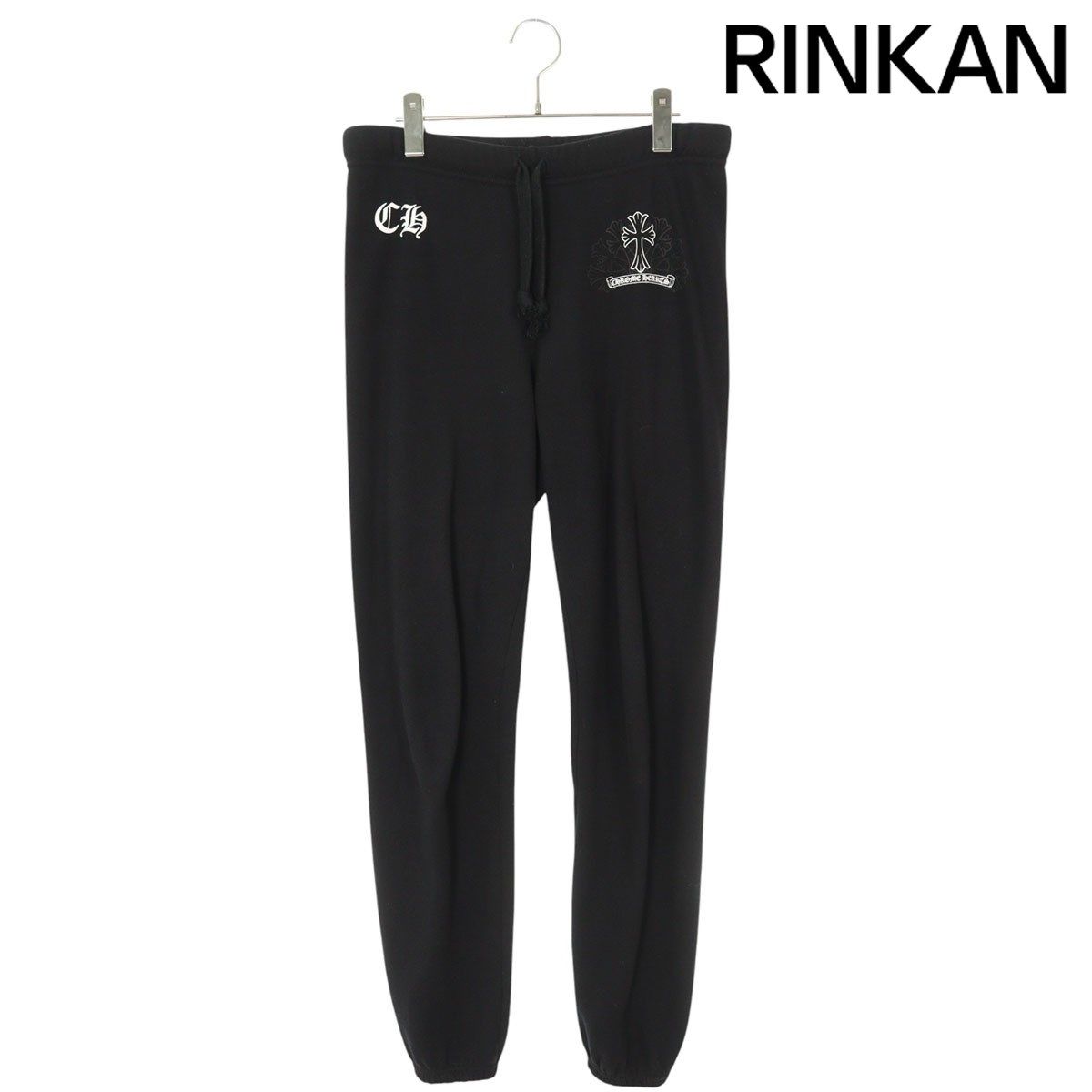 クロムハーツ SWEAT PANTS フロント/裾ロゴプリントスウェット