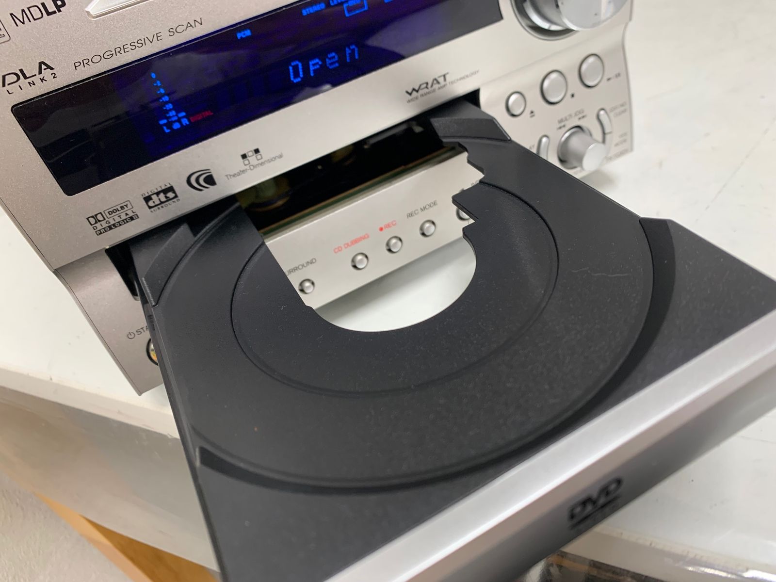 オンキョー ONKYO チューナーアンプ FR-7GXDV ジャンク ONKYO オンキョー DVD/MDチューナーアンプ FR-7GXDV