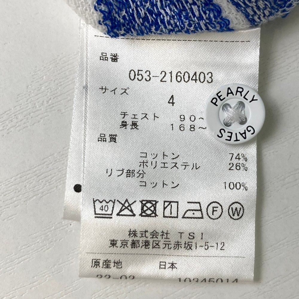 サイズ：4 PEARLY GATES パーリーゲイツ 2022年 半袖ポロシャツ