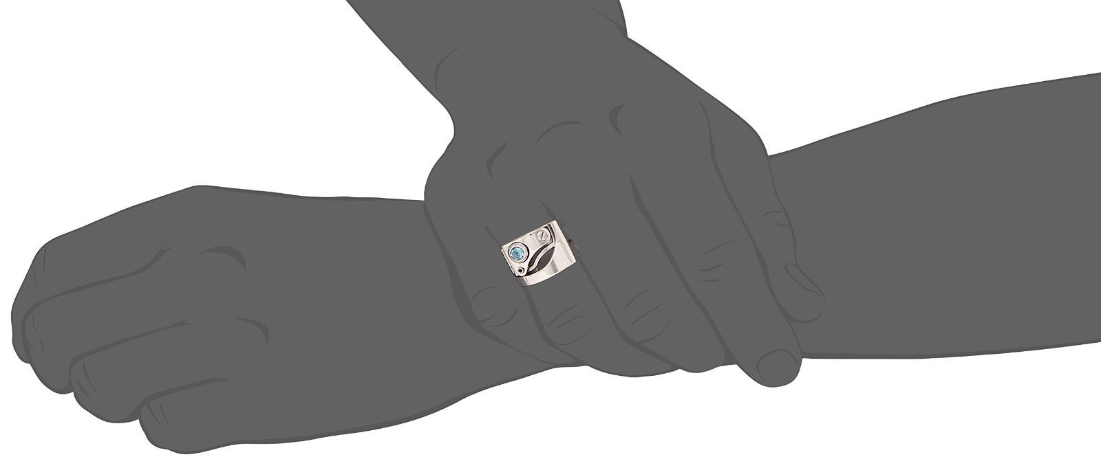 人気商品 メカニカルリング MONROE シルバー925 ブルートパーズ Dr FC-104SE-SV-BT-21 ドクターモンロー 日本サイズ21号