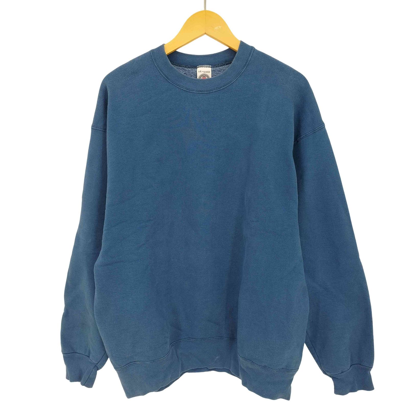マンシングウェア Munsingwear 90s USA製 SUPER COTTON スーパーコットン スウェットシャツ ブランク メンズ import：L 