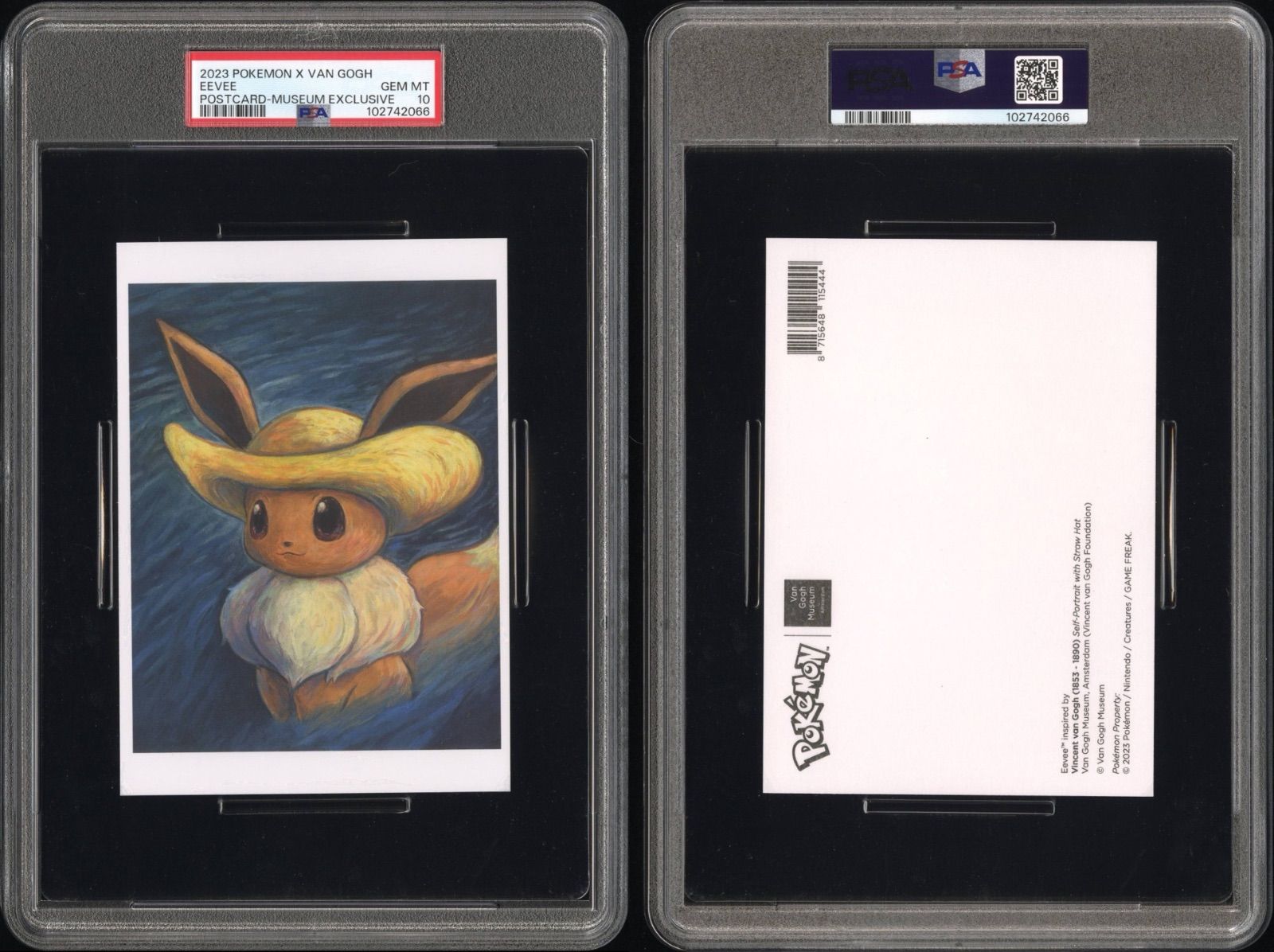 ゴッホイーブイ　ポストカード　PSA10 PSA10】ゴッホ イーブイ ポストカード ゴッホ展 ジャンボカード