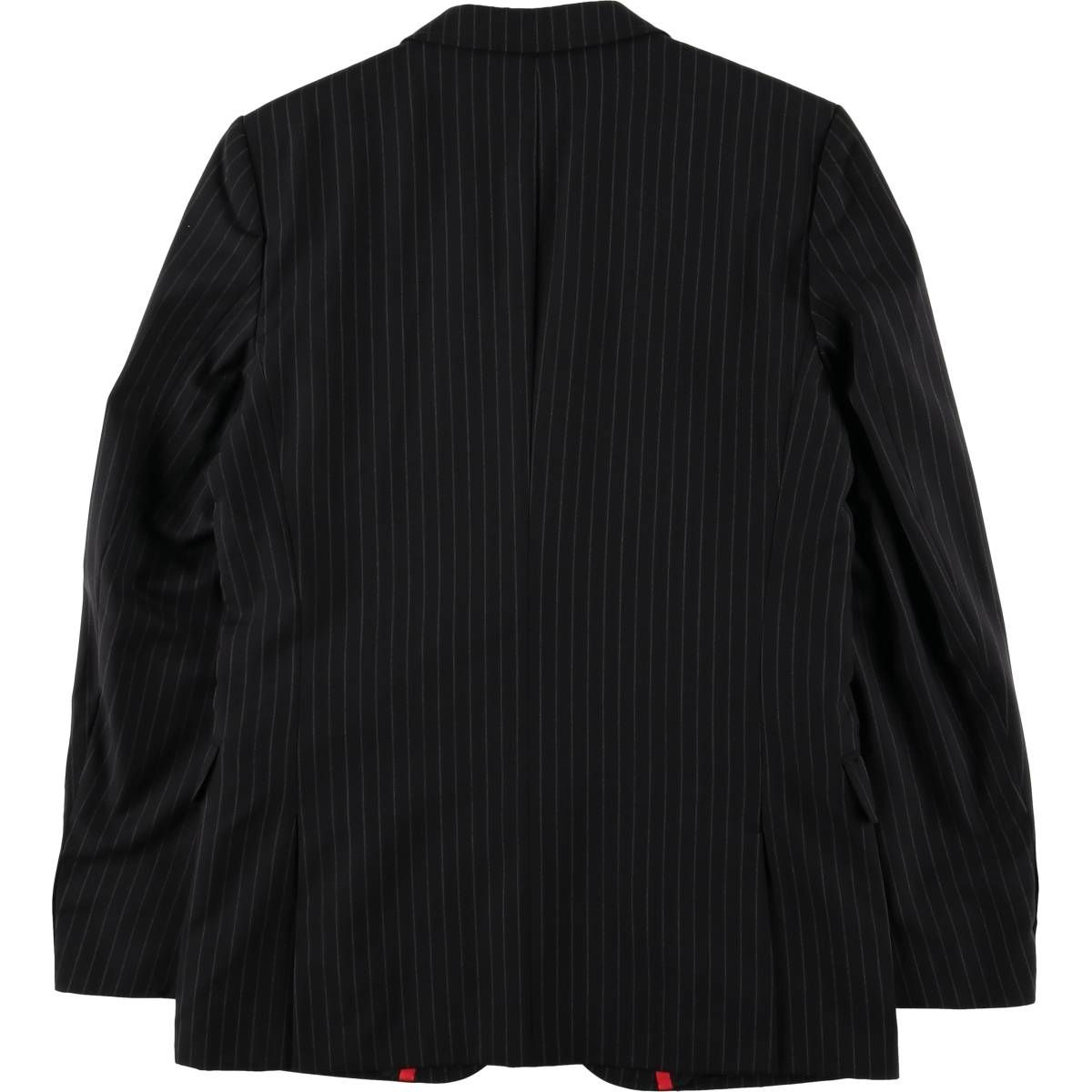 古着 ヒューゴボス HUGO BOSS ストライプ柄 ウールテーラードジャケット メンズM相当 eaa584433