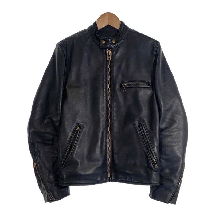 VANSON バンソン B レザー シングルライダースジャケット ブラック 