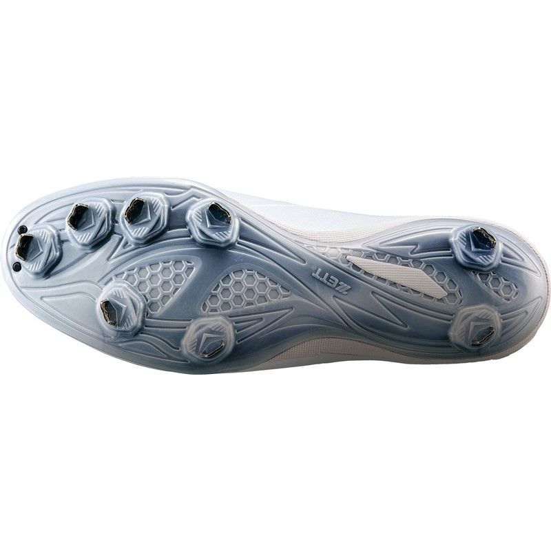 zett ゼット 金具パイクスーパーグランドジャッ 野球 ソフトスパイクカナクウメコミ bsr2719wh-1111 ホワイト ホワイト