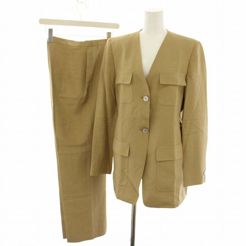 マックスマーラ MAX MARA スーツ セットアップ 上下 ノーカラー