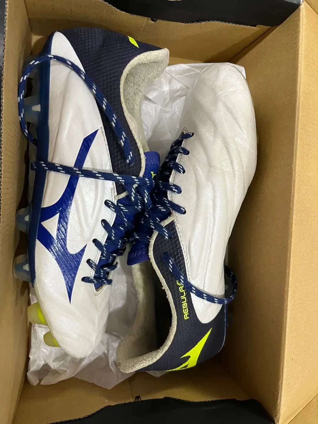 Mizuno サッカーシューズ 日本製 ホワイト25.5センチ レザーモレリアβ Mizuno サッカーシューズ 日本製 ホワイト25.5センチ レザー