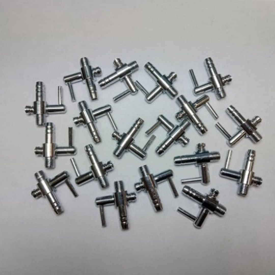 100個 一方コック エアーチューブ 6mm エアーレーション ストーン等に