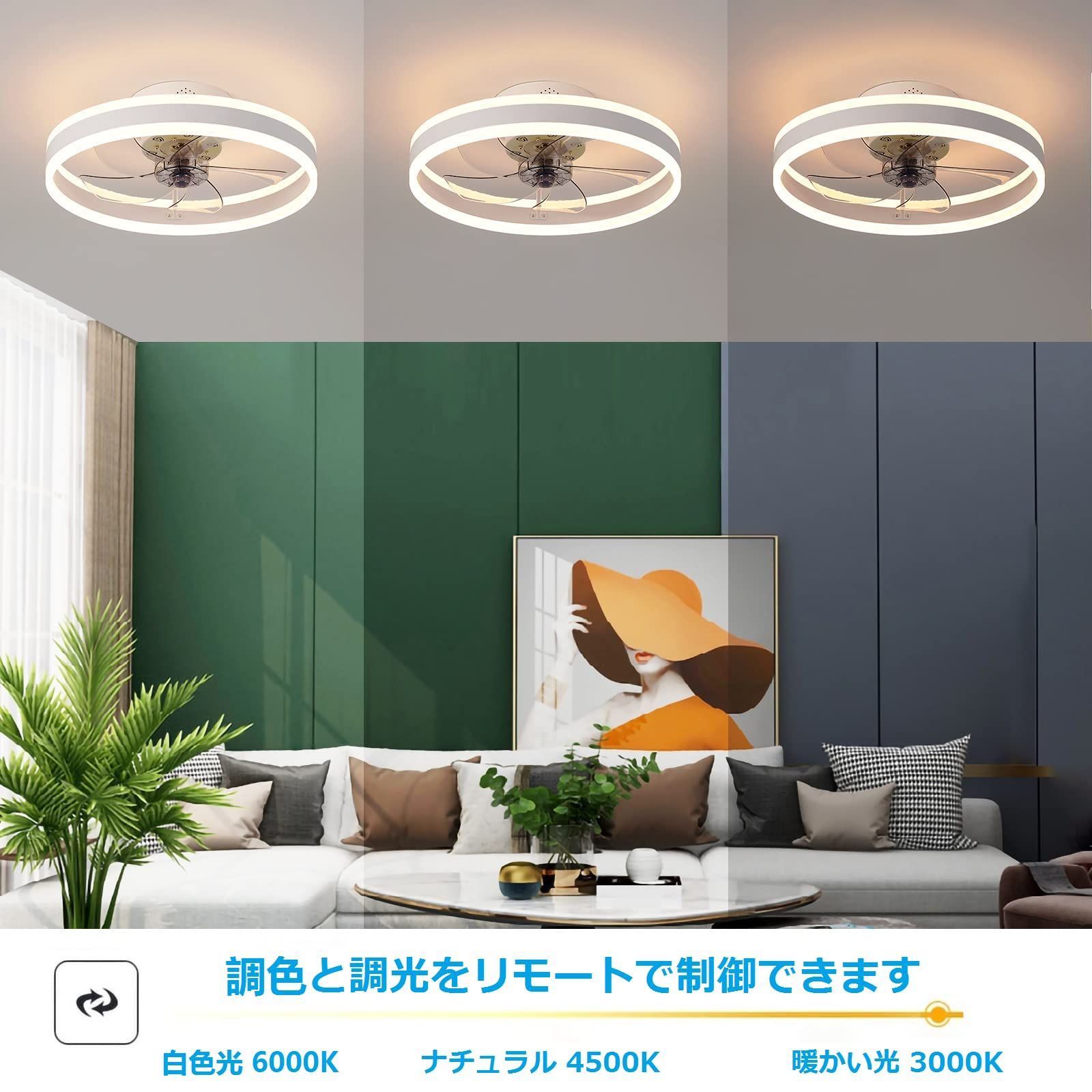 リモコン付き調節 な風速