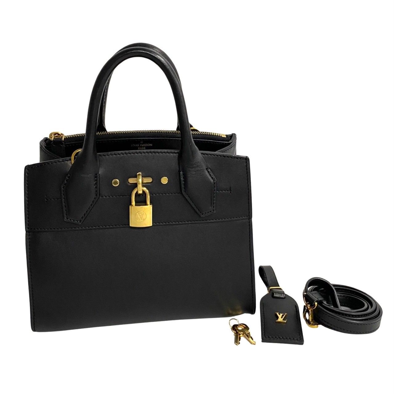 ほぼ未使用 鍵付き LOUIS VUITTON ルイヴィトン シティ スティーマー 