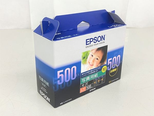 EPSON エプソン KL500PSKR 写真用紙 光沢 L判 500枚 未使用 K7626500 