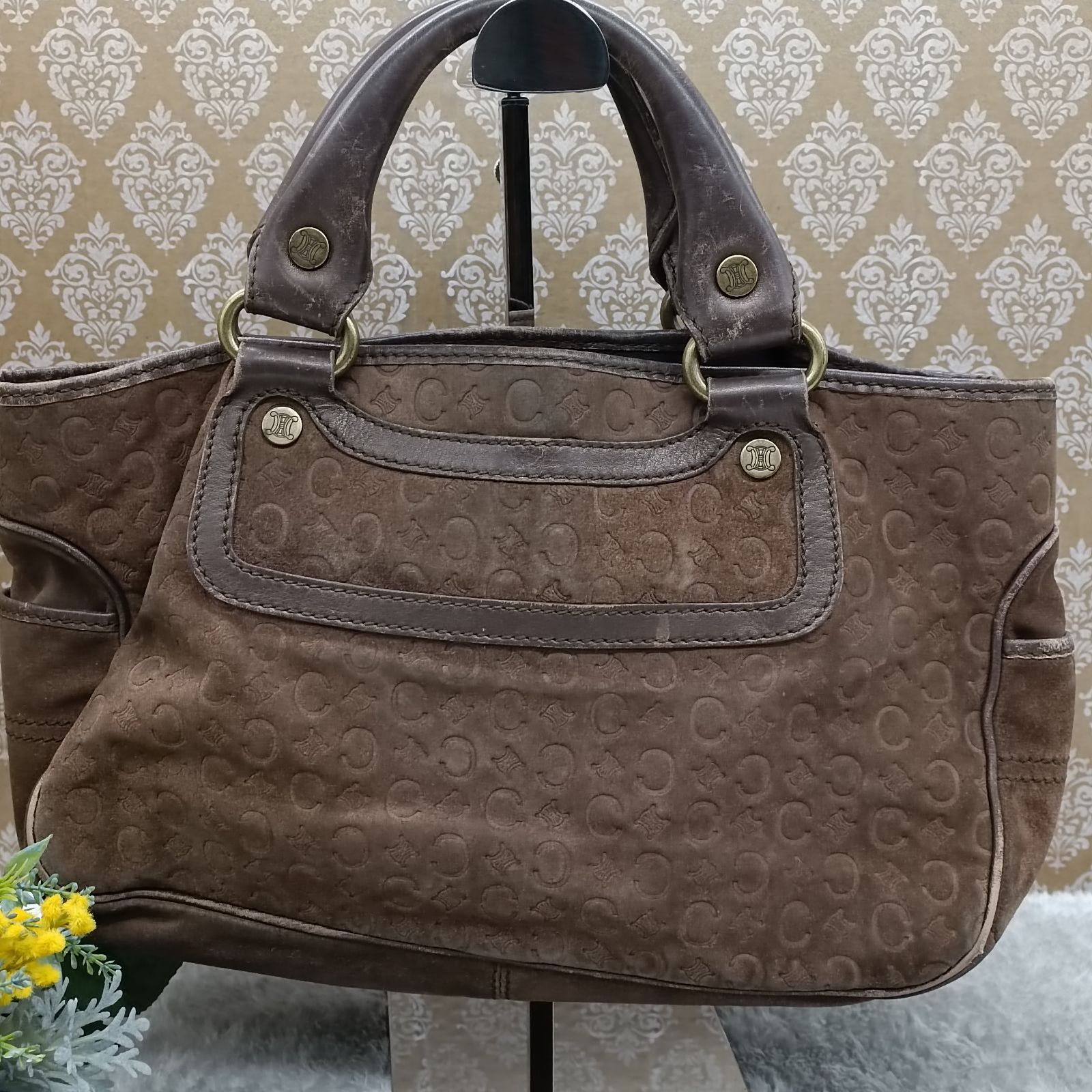 CELINE 》 セリーヌ ブギーバッグ ハンドバッグ スエード C