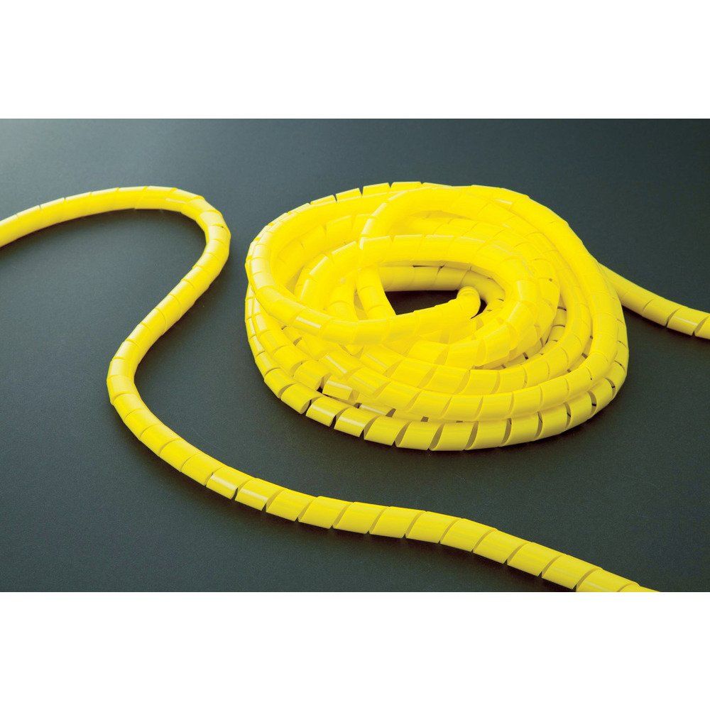 新着商品 TRUSCO(トラスコ) スパイラルチューブ10m 結束径3.0~25.0 黄