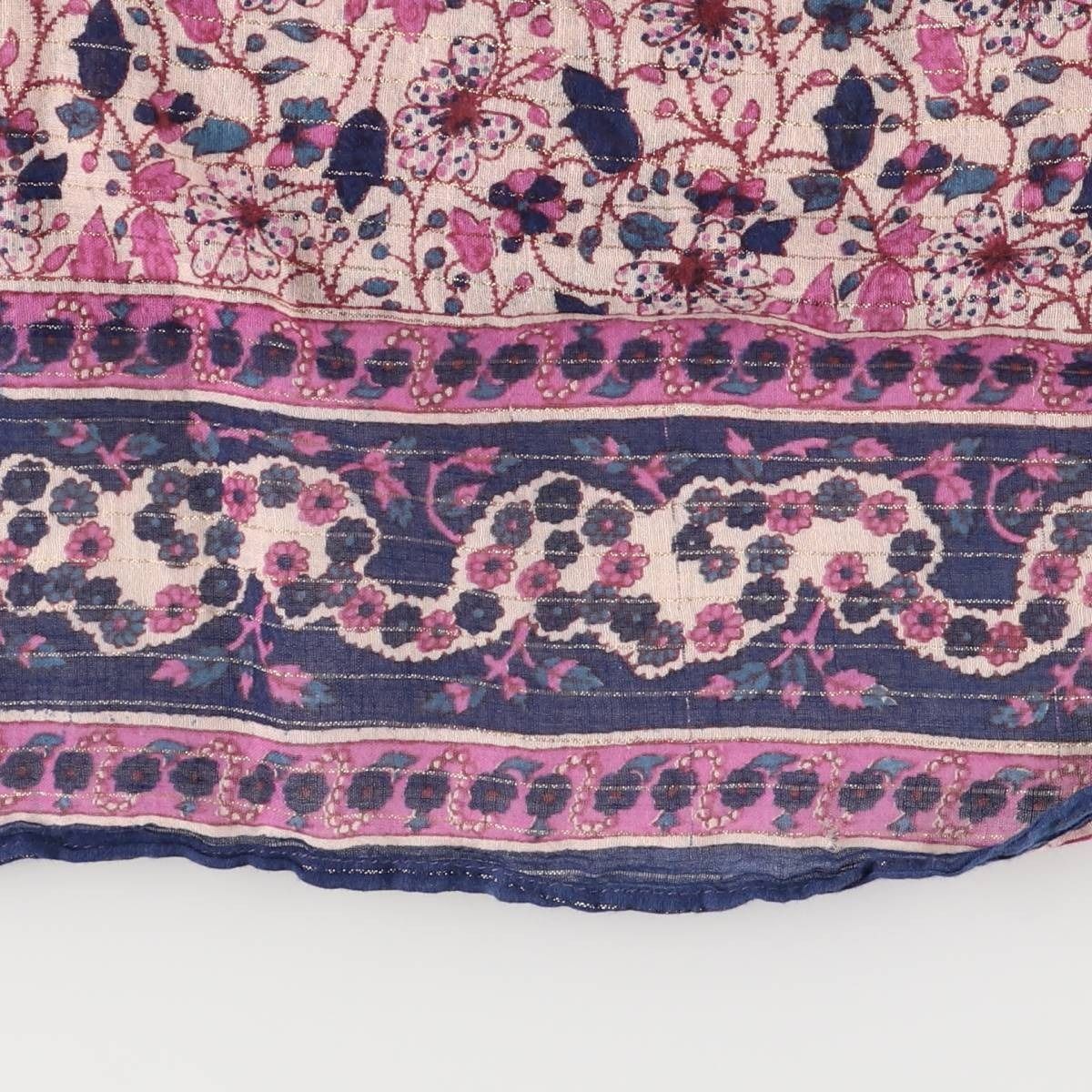 ボタニカル柄 ミモレ丈