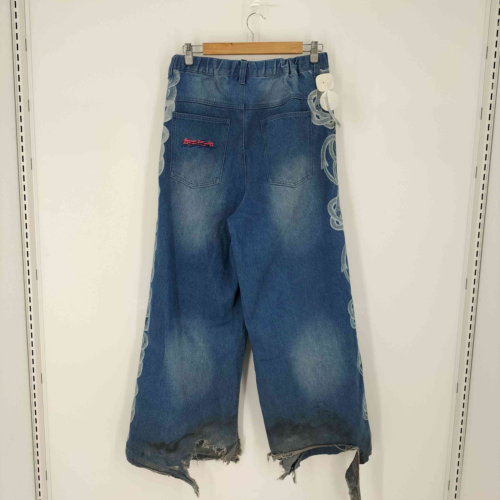 ヒステリックグラマー HYSTERIC GLAMOUR SNAKE BAGGY DENIM PANTS 