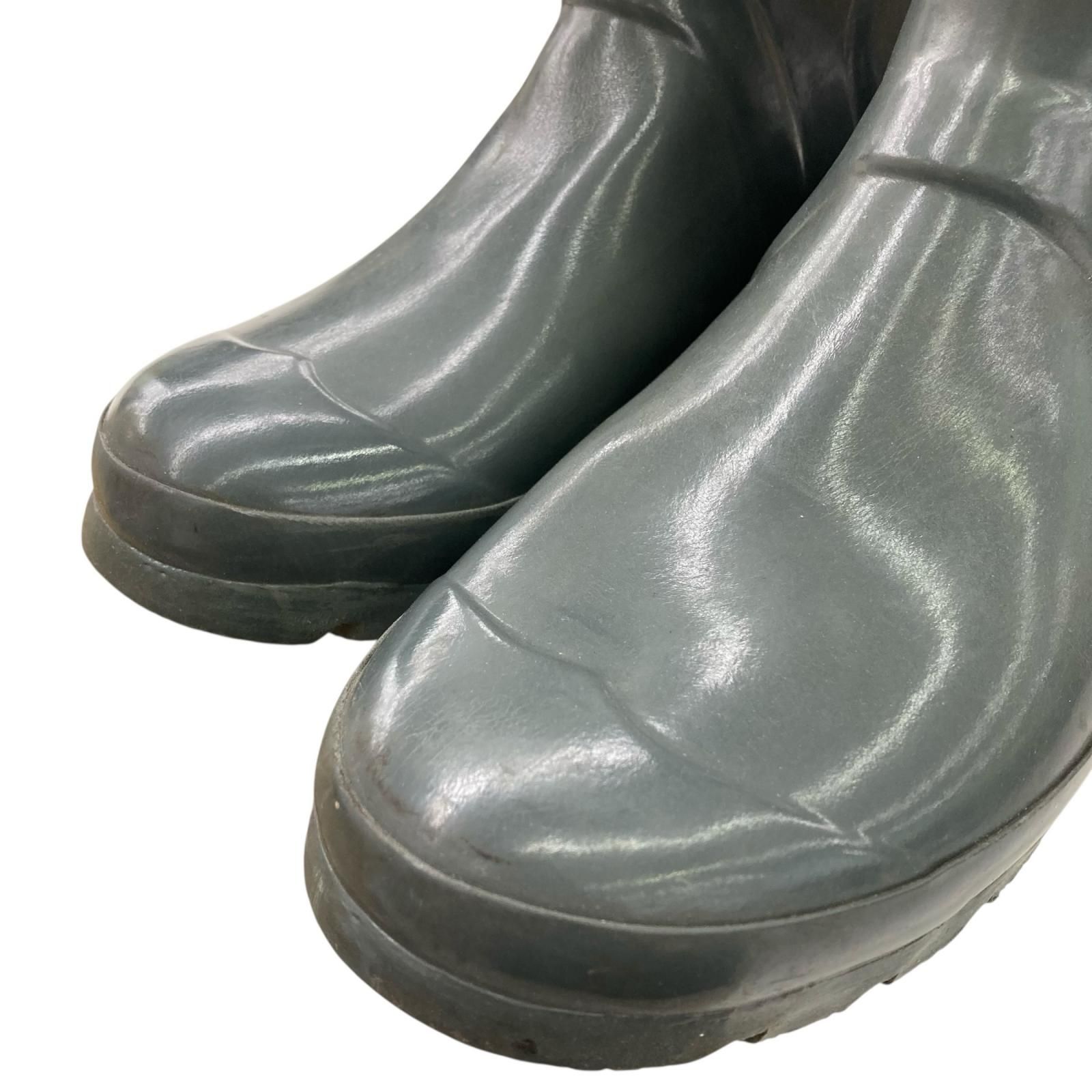 180101 現状品 HUNTER ハンター レインシューズ 24cm グレー レディース KIN-KAAI_COM