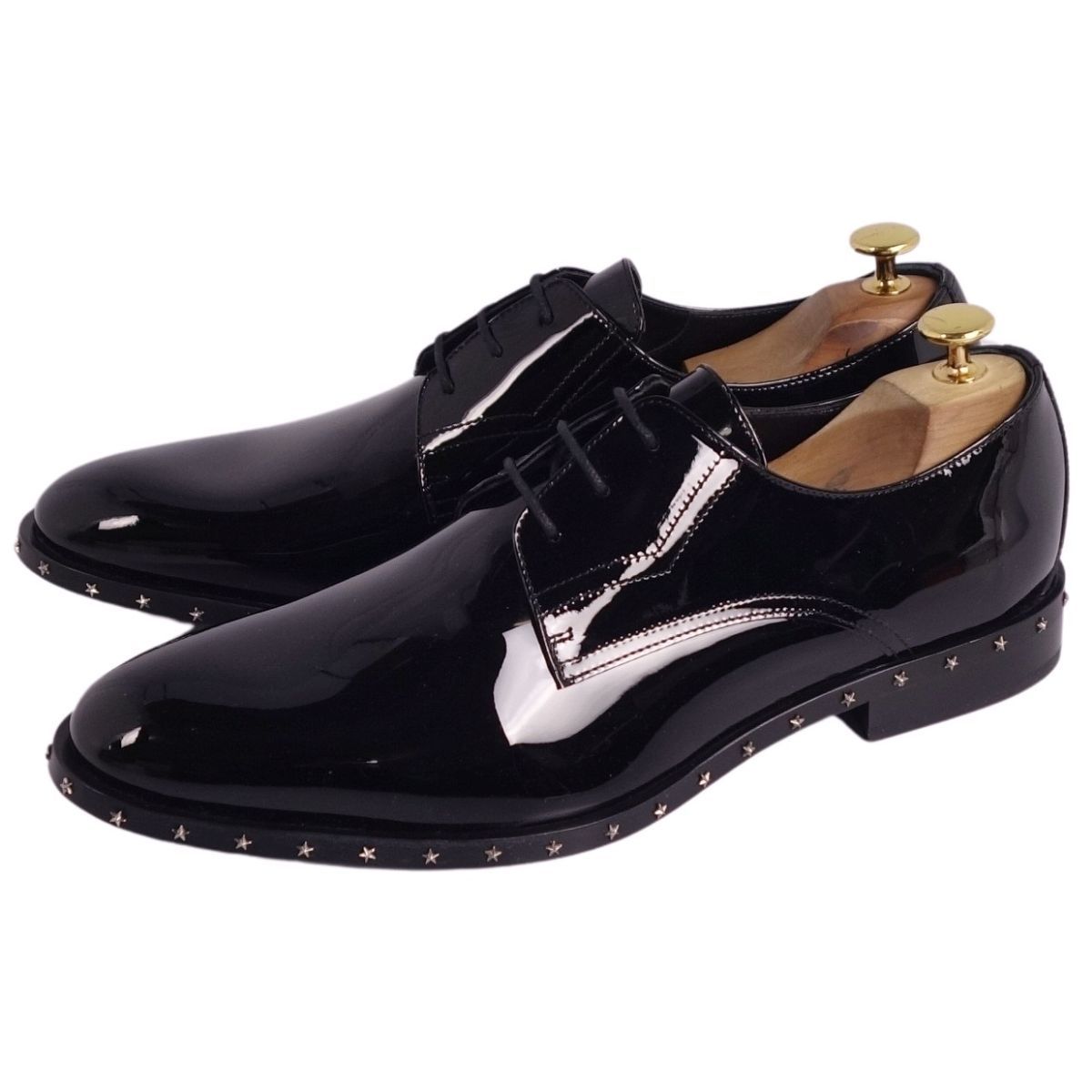 未使用 ジミーチュウ JIMMY CHOO レザーシューズ ダービー ビジネスシ 